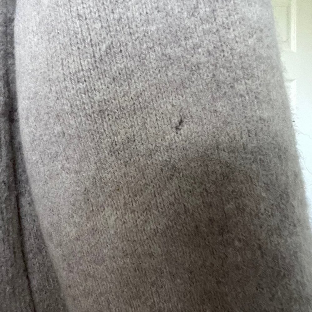 Madewell 100% Merino Wool Rivington Sweater Coat - Long Open Cardigan - Oatmeal - Picture 4 of 6